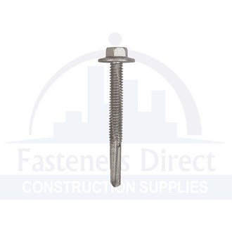 Series 500 Hex Head Self Drilling Screw for Metal Galvanised 12g-24 x 32mm (1000) per each