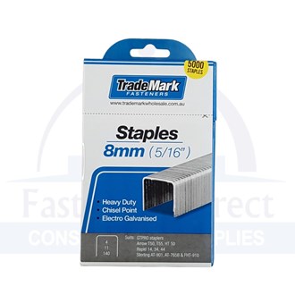 Hammer Tacker Staples 8mm per box of 5000