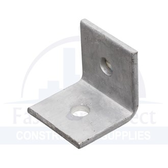 Angle Bracket Hot Dip Galvanised w/1 M12 hole each side 50mm x 50mm x 50mm x 5mm (50) per each