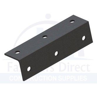 Angle Bracket Hot Dip Galvanised w/2 M12 holes on each side 65mm x 65mm x 240mm x 5mm (5) per each