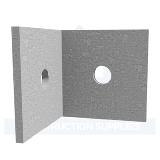 Angle Bracket Hot Dip Galvanised w/1 M12 hole each side 65mm x 65mm x 65mm x 5mm (25) per each