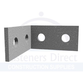 Angle Bracket Hot Dip Galvanised w/2 M12 holes each side 80mm x 80mm x 40mm x 5mm (25) per each