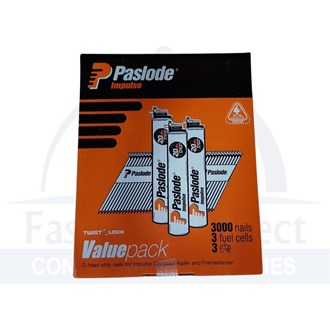 Paslode Impulse Framing Nails Bright 75mm per box of 3000