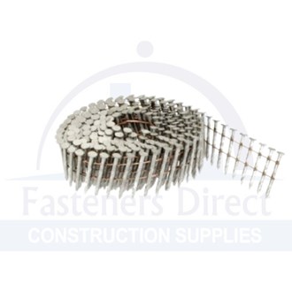 15deg Ring Shank Dacro Wire Collated Coil Nails Galvanised 2.5mm x 57mm (9,000/250) per each