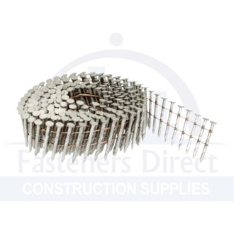 15deg Ring Shank Wire Collated Coil Nails Hot Dip Galvanised 2.5mm x 45mm (9,000/250) per each