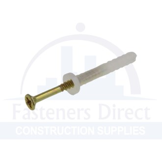 BettaDrive Nylon Anchor Hammer Screw Mushroom Head Zinc M5 x 25mm (100) per each