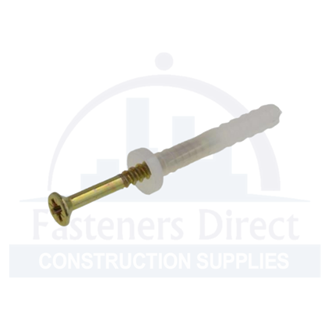 BettaDrive Nylon Anchor Hammer Screw Mushroom Head Zinc M5 x 30mm (100) per each