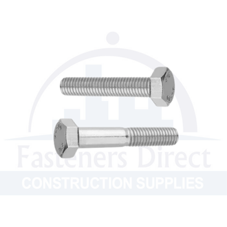Hex Head Bolt / Set Screw Zinc M12 x 30mm (100) per each