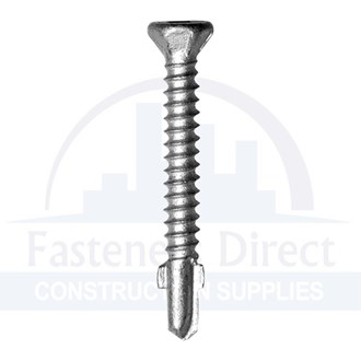 QuikDrive Self Drilling Metal Screw #3 SQ Villa /Steel Galvanised 10 x 42mm  (1,500) per each