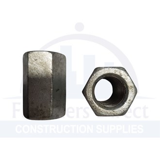 Coupler Hexagon Galvanised M16 x 50mm (50) per each