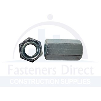 Coupler Hexagon Zinc M10 x 40mm (100) per each