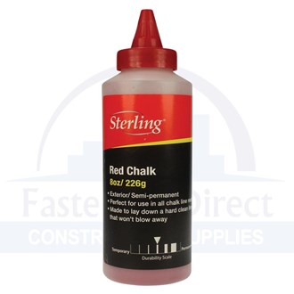 Chalk Powder Refill Red 226g/8oz per each