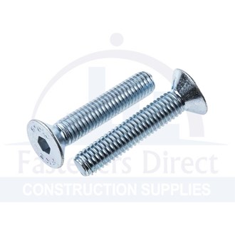 Countersunk Head Socket Screw 12.9 Zinc M5 x 50mm per each