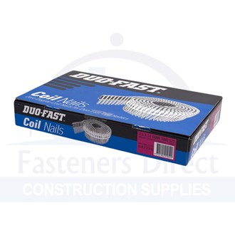 Duofast Coil Nail Dome Ring Shank Stainless Steel 2.5mm x 52mm (1,800/300) per each