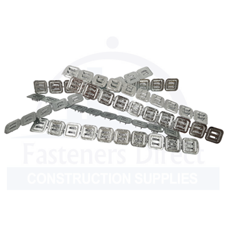 Foil Fasteners Round 21mm (50 Strips of 10) per box 500