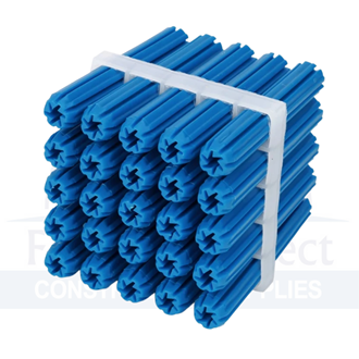 PVC Framed Wall Plug Tapered Point Blue 8mm x 25mm (1000/25) per each