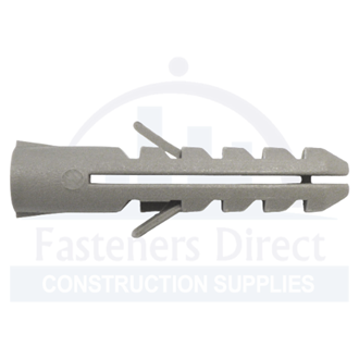 Nylon Plug Grey 6mm x 30mm per each