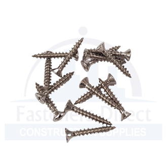 Hinge Screw Polished Stainless Steel 7g x 25mm (500) per each