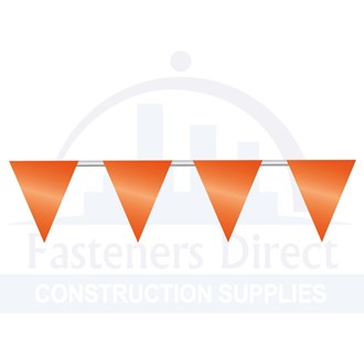 Bunting Orange 30 Metre Roll On Rope (Hazard Rope) per each
