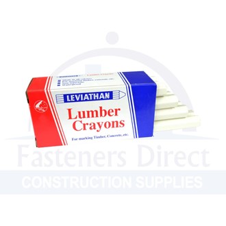 Lumber Crayon White per (12)