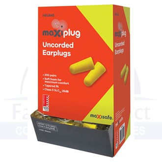 Uncorded Ear Plugs (200) per Pair