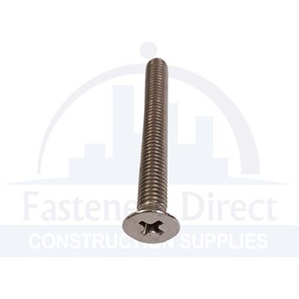 Metal Thread Countersunk Head 304 Stainless Steel M3 x 10mm (100) per each