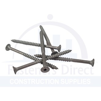 Needle Point Laminating Screw Bugle Head Square Drive Coarse Thread Galvanised 10g-11 x 75mm (500) per each