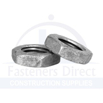 Hex Half Nut Galvanised M12 (100) per each
