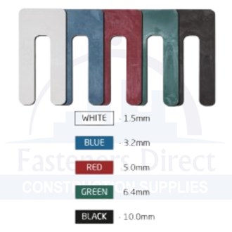 Plastic Packers 1.0mm 40x75mm (200) per each