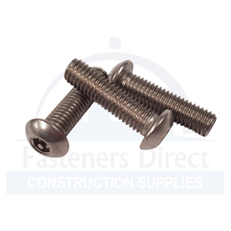 Prolok Pin Hex Button Head Machine Screw 316 Stainless Steel M8 x 30 (20) per each