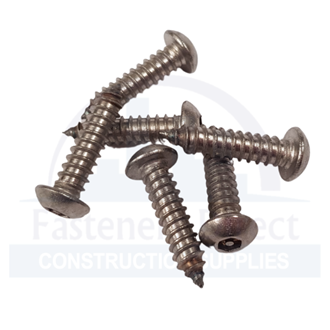 Prolok Pin Hex Button Self Tapping Screw 304 Stainless Steel 14g x 1