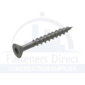 Pineboard Screw Square Drive Countersunk Head Galvanised 10g-10 x 100mm (1000) per each