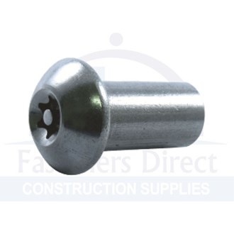 Prolok Resytork Button Barrel Nut 304 Stainless Steel M10 X 20mm (60) per each