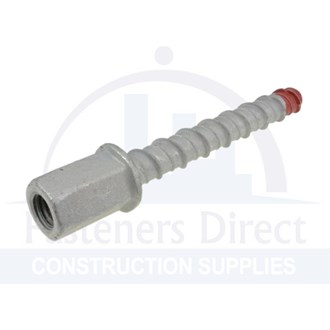 Screw Bolt Coupler Tradac Anchor Galvanised M12 x 100mm (25) per each