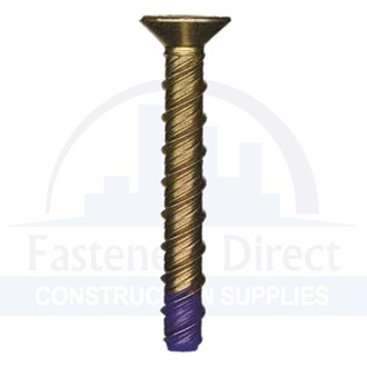 Blue-Tip Screw Bolt Hex Drive Countersunk Head Zinc M10 x 75mm (50) per each