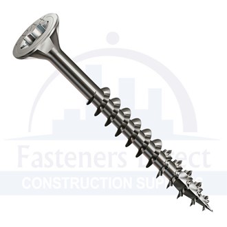 Spax Flat Countersunk Head Partial Thread Stainless Steel T20 5mm x 60mm (100) per each