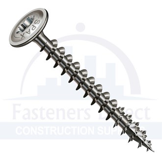 Spax Washer Head Stainless Steel T40 8mm x 80mm (50) per each