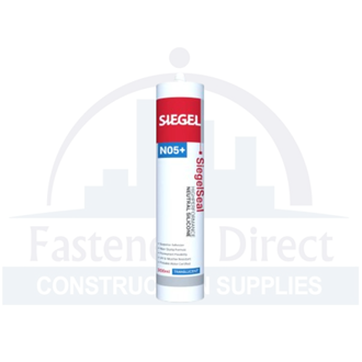 Siegelseal No5+ Neutral Silicone 300ml Cartridge Clear (25) per each