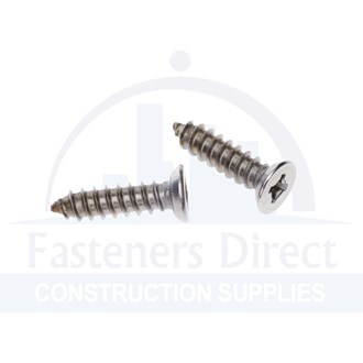 Self Tapping Prolnx Square Drive Undercut 304 Stainless Steel 8g x 1/2