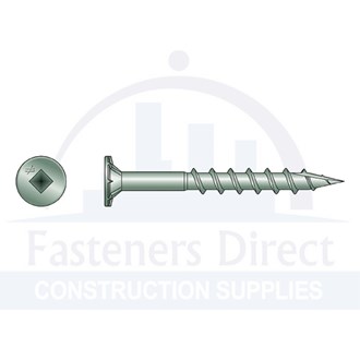 Type 17 Wood Screw Coarse Thread Countersunk Head Galvanised #2 Undersize SQ 8g x 42mm (2,000) per each